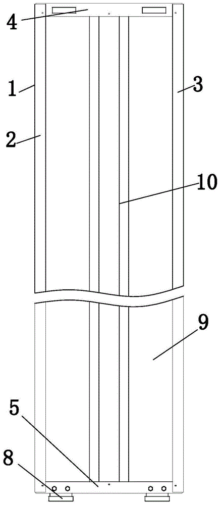 一体化电梯门板结构的制作方法