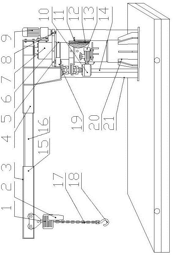 一种升降悬臂吊的制作方法