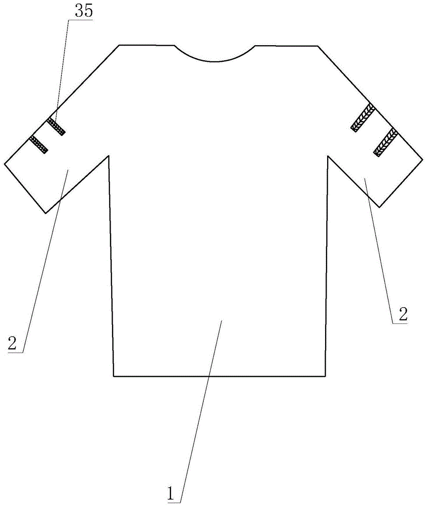 一种防止袖口走光的t恤的制作方法