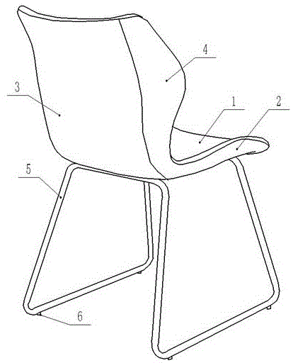 一种具有隐藏式脚踏板的家用办公椅子的制作方法