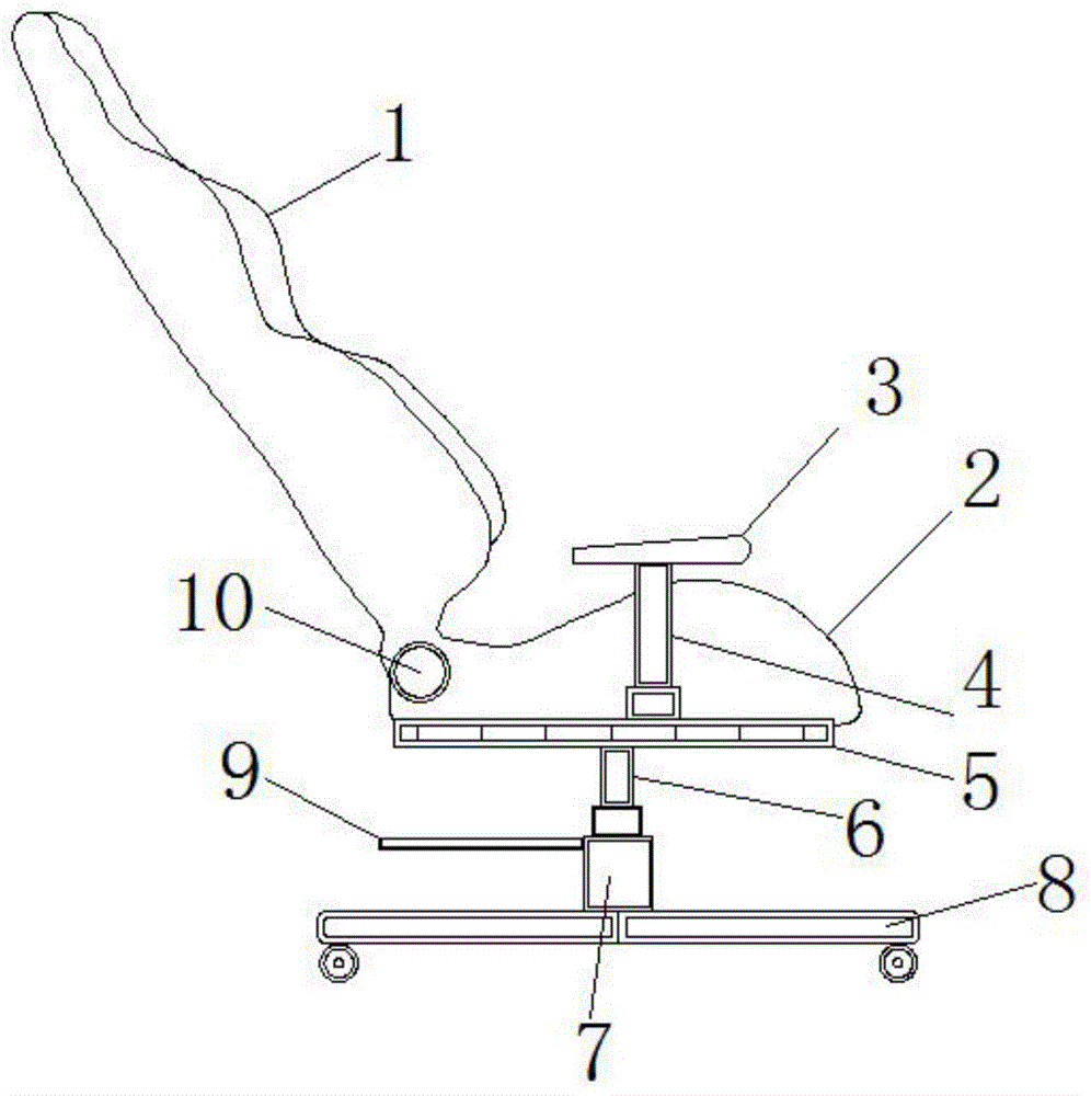 一种方便调节角度和高度的电竞座椅的制作方法