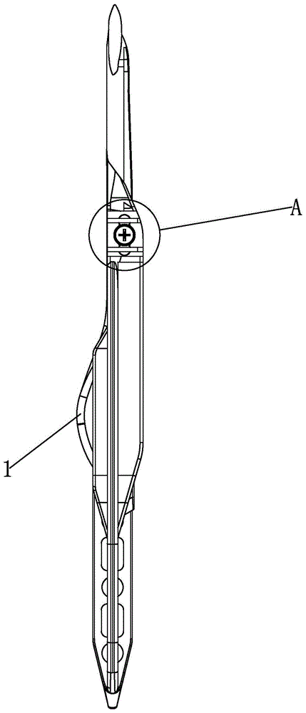 一种设有小轴螺丝防掉装置的剑杆机接纬剑头的制作方法