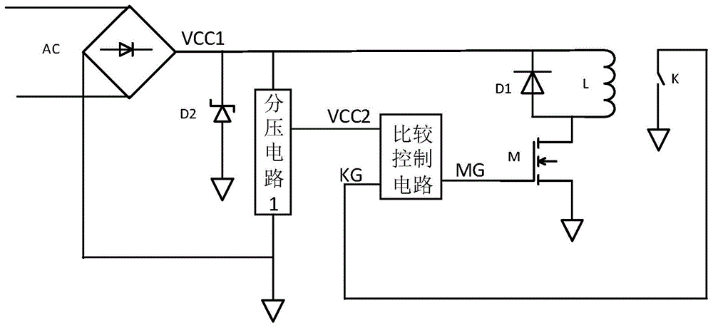 一种带指示的高压开关控制电路的制作方法
