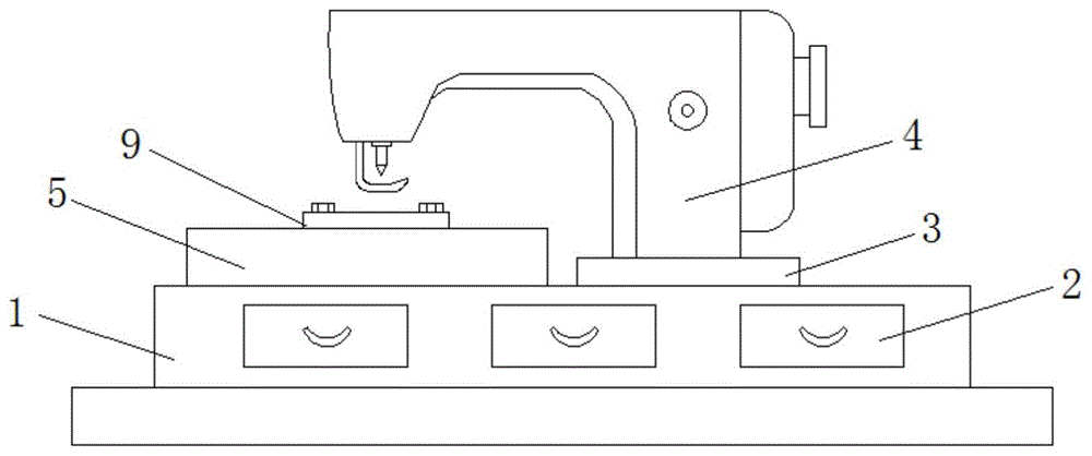 一种双针送布自动剪线的平缝机的制作方法