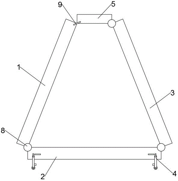 一种可折叠的建筑装饰用工作架的制作方法