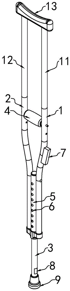 一种多功能带语音提示的肘腋多地形拐杖的制作方法