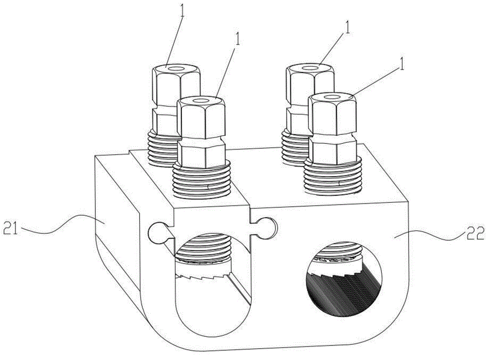 防松型连接电缆线夹的制作方法