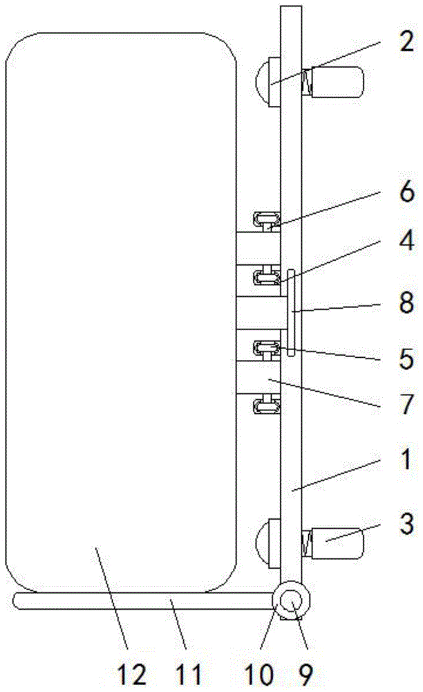一种墙挂式配电箱用连接结构的制作方法