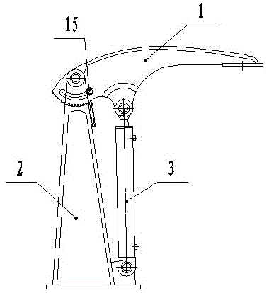 超微粉碎机液压翻盖机构的制作方法