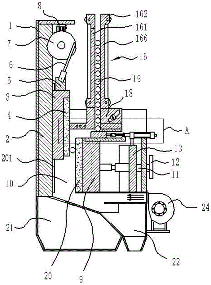 一种螺栓搓丝机用铁屑分离装置的制作方法