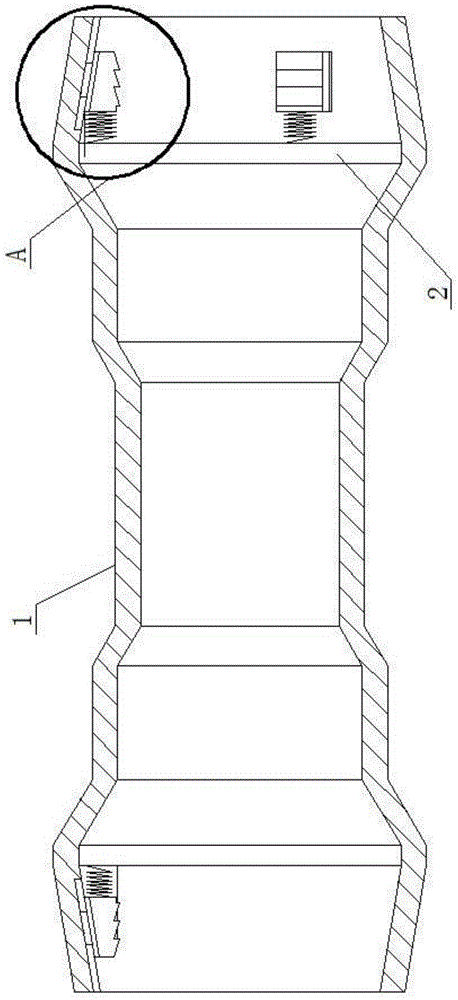 一种弹簧扣压式快速薄壁管道连接件的制作方法