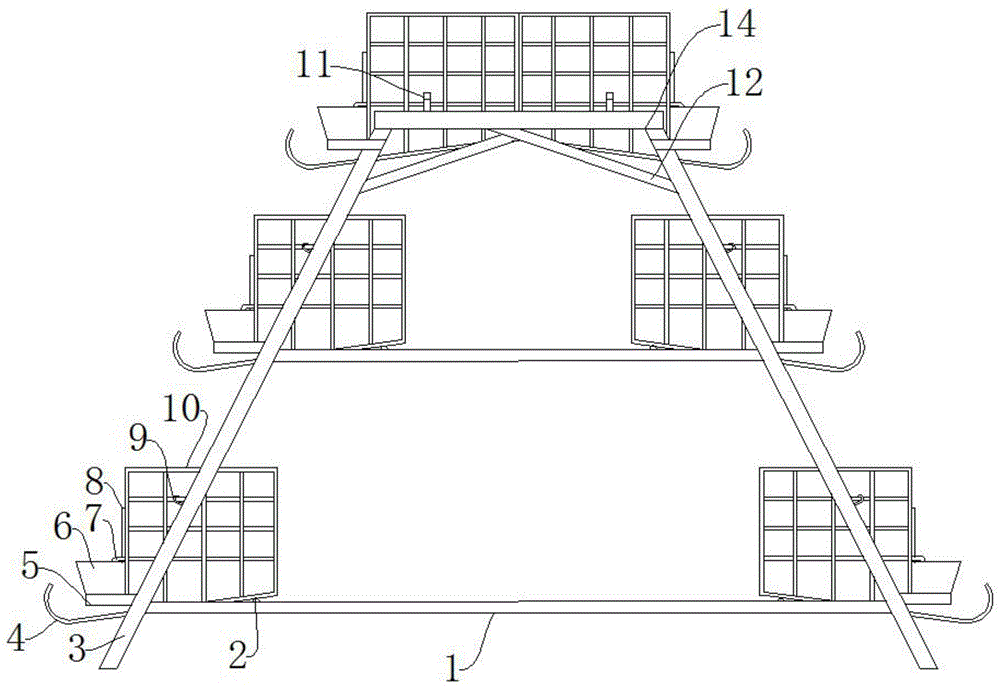 一种专门用于藏鸡笼养的八门式阶梯式鸡笼的制作方法