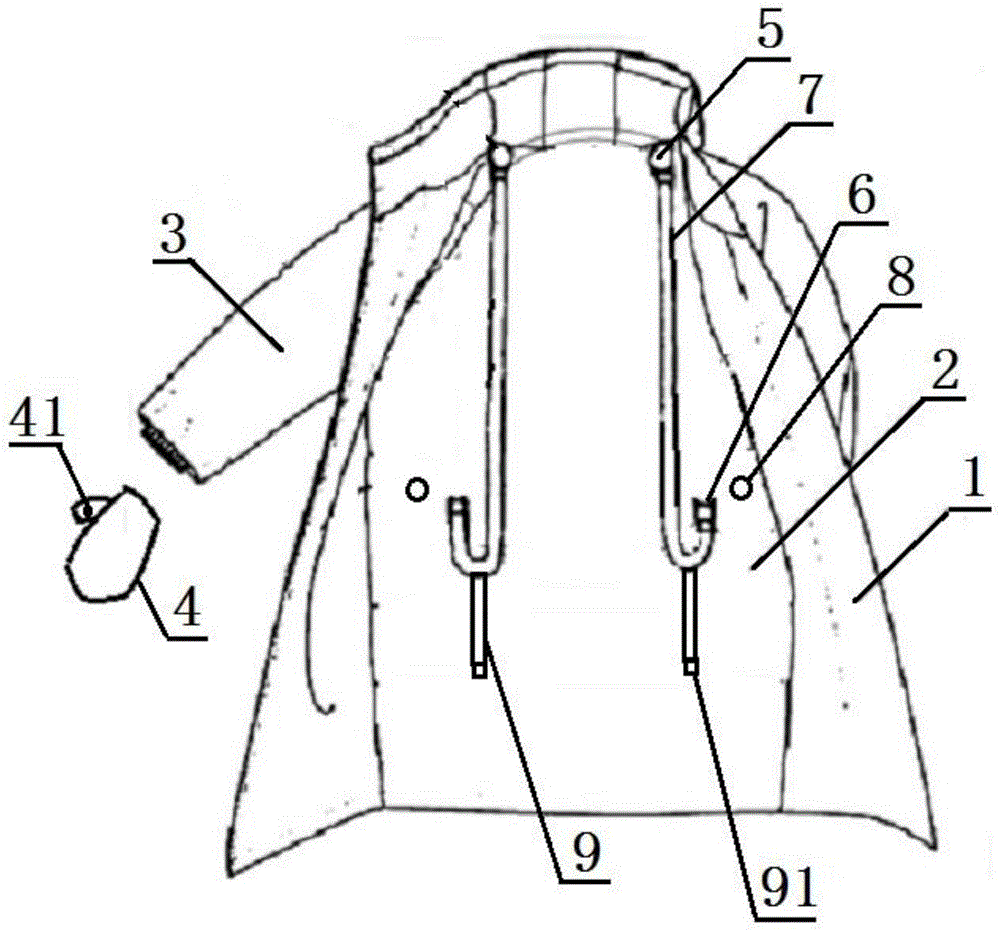 一种易携带羽绒服的制作方法