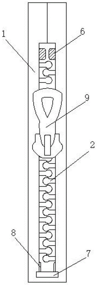 一种耐磨损防卡死拉链的制作方法