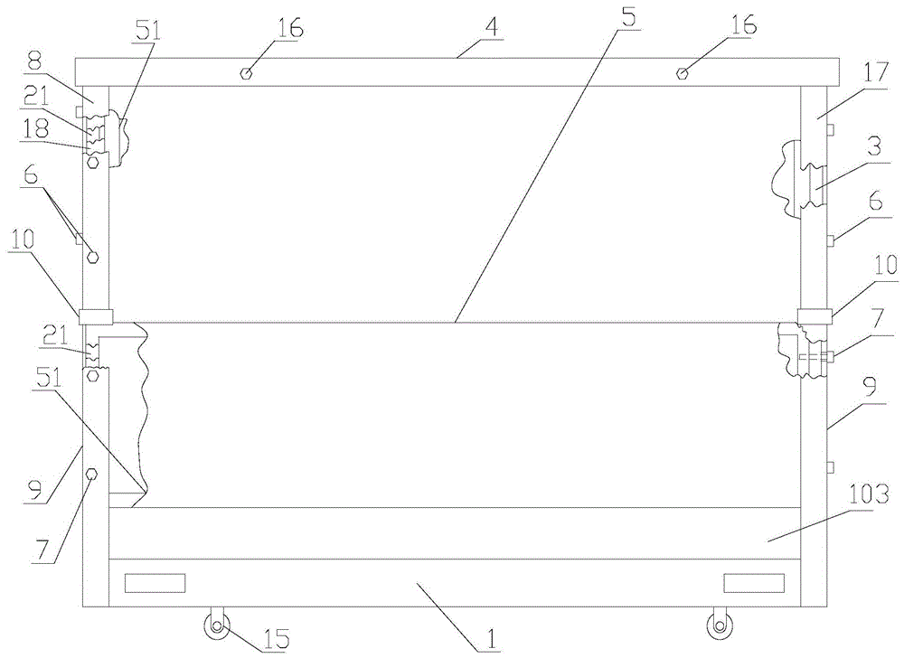 一种储存空间可变折叠柜的制作方法