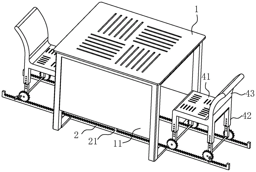 园林用组合桌凳的制作方法