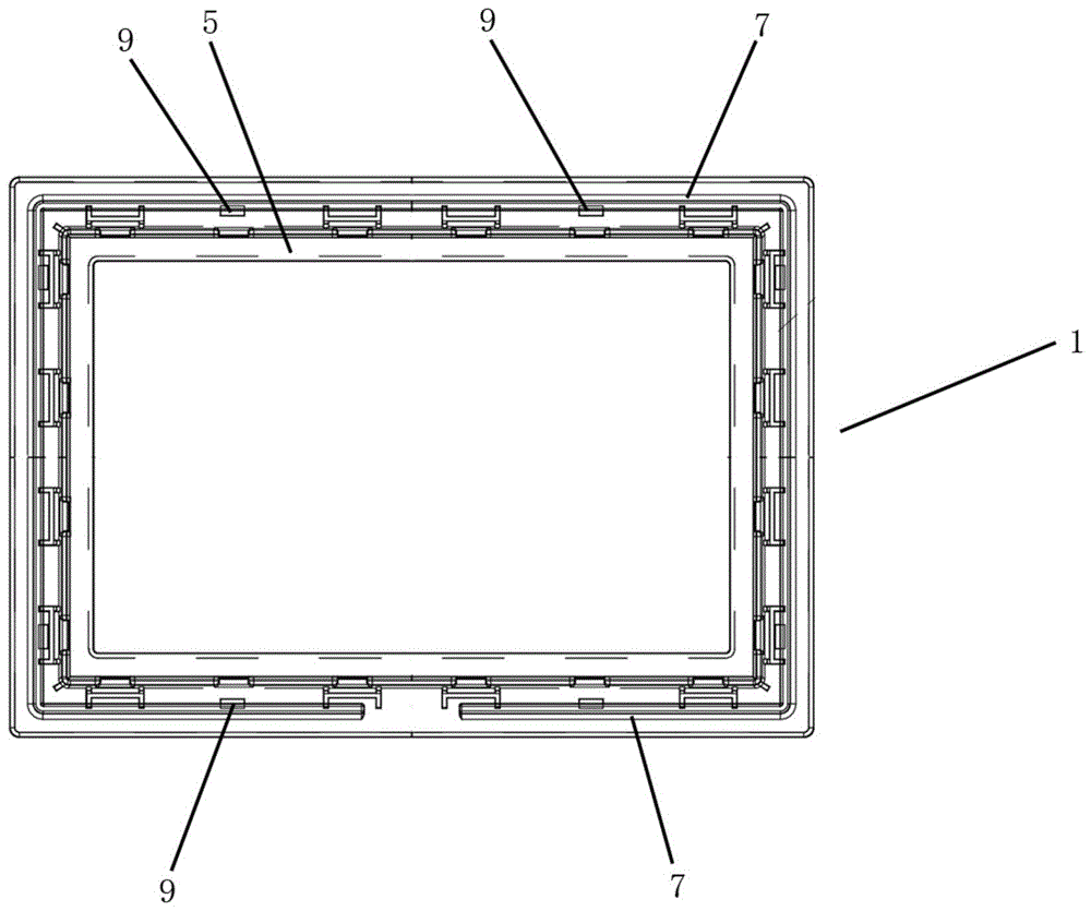 LED灯带卡槽镜框的制作方法