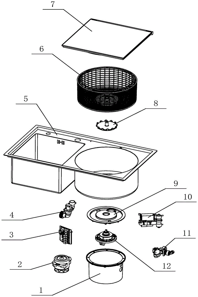 全自动水槽洗菜机的制作方法