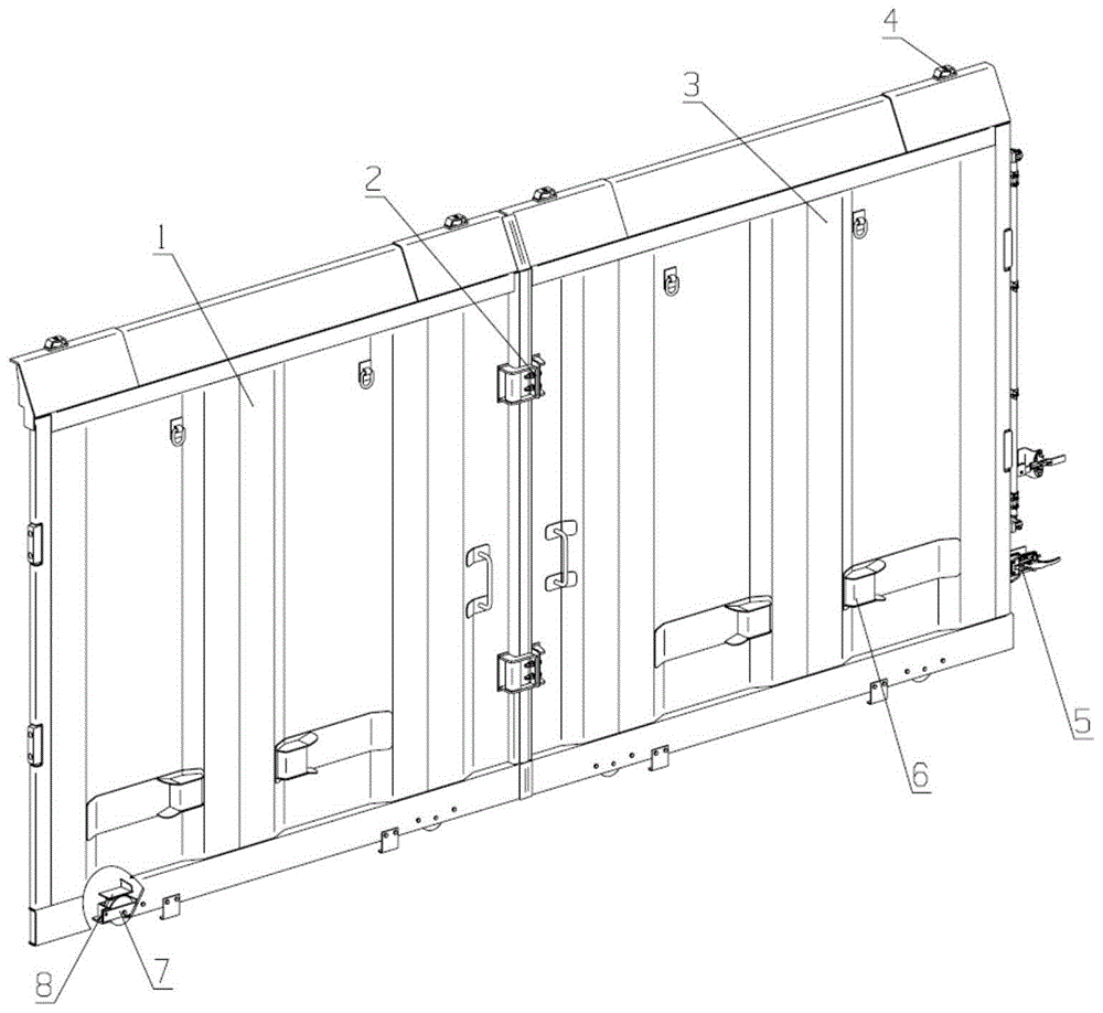 一种铁路货运棚车车门结构的制作方法