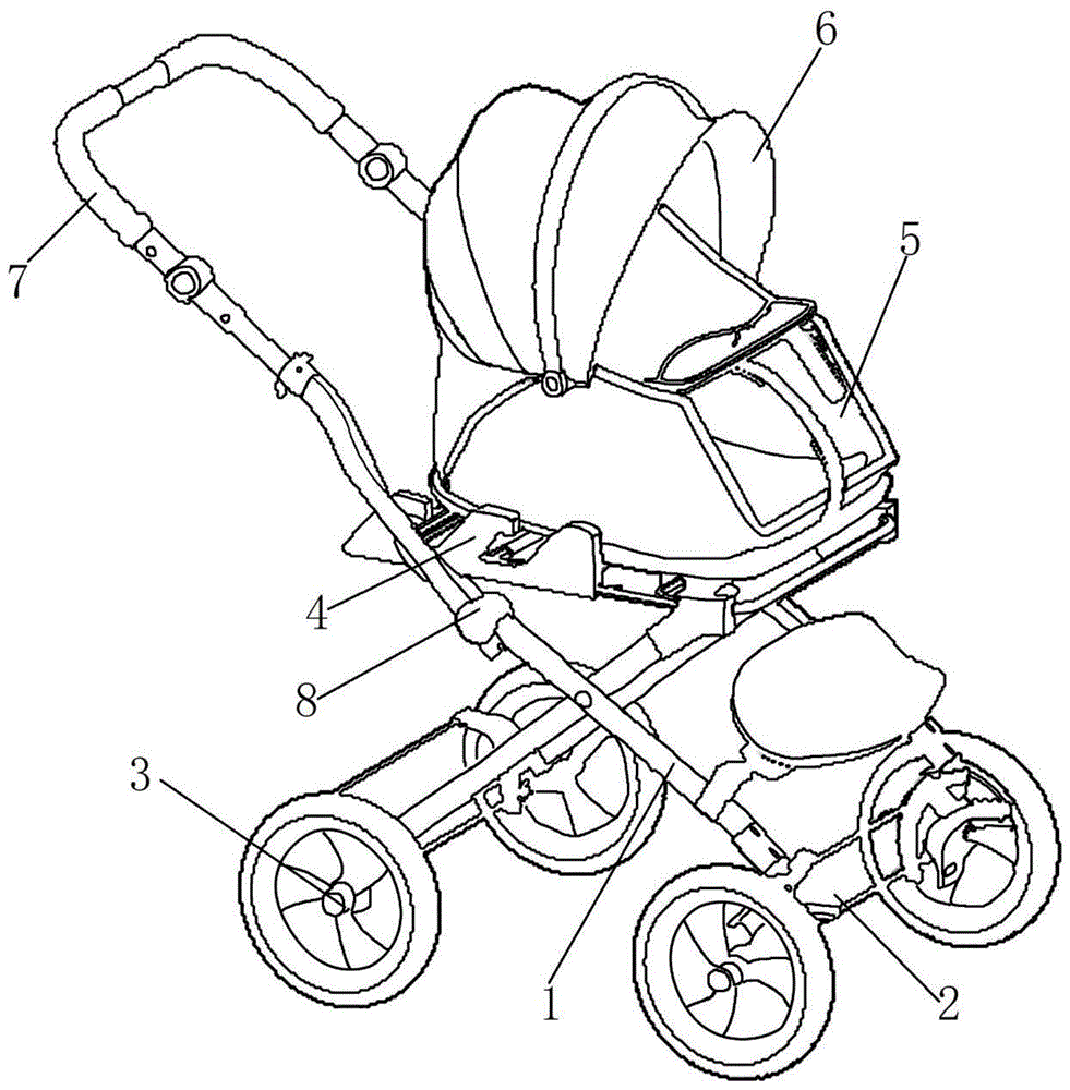 一种多功能的儿童推车的制作方法