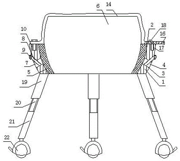 石英坩埚运输保护支撑架的制作方法