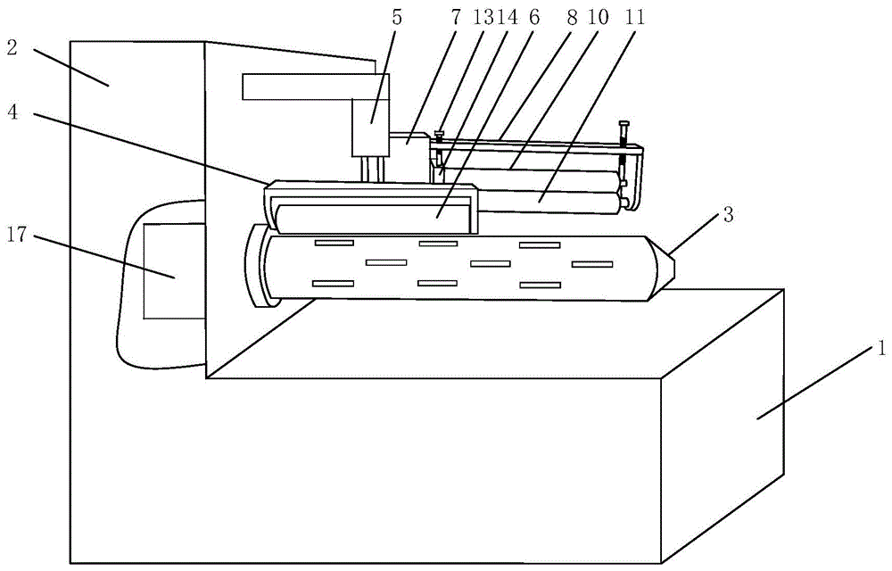 筒芯缠膜机及带膜筒芯的制作方法
