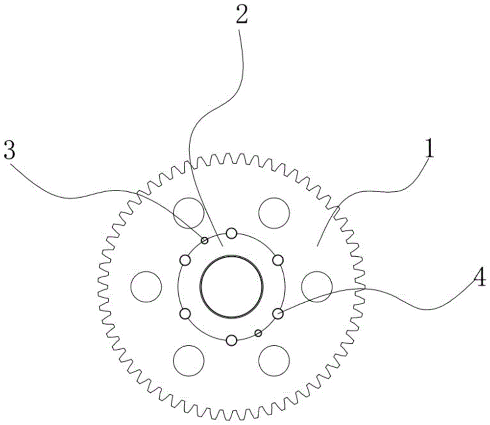 一种压力机的减速齿轮同轴联接结构的制作方法