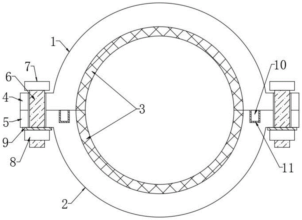 一种稳固安装的卡箍的制作方法