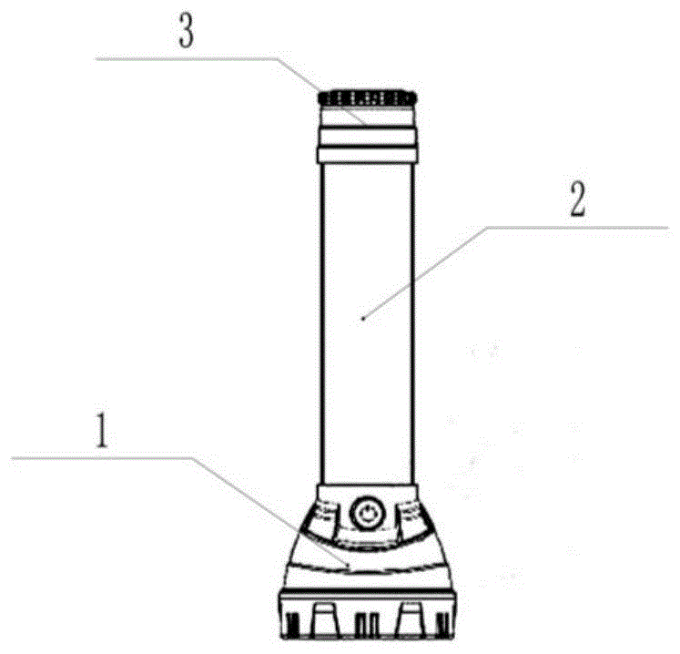 一种带灯柱的多功能便携式手电筒的制作方法