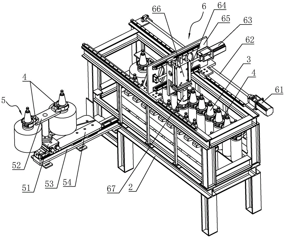 龙门铣床的仓式刀库的制作方法