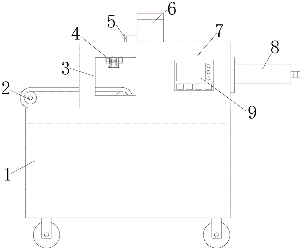 一种基于钢管插槽内部除锈的脚手架钢管除锈装置的制作方法