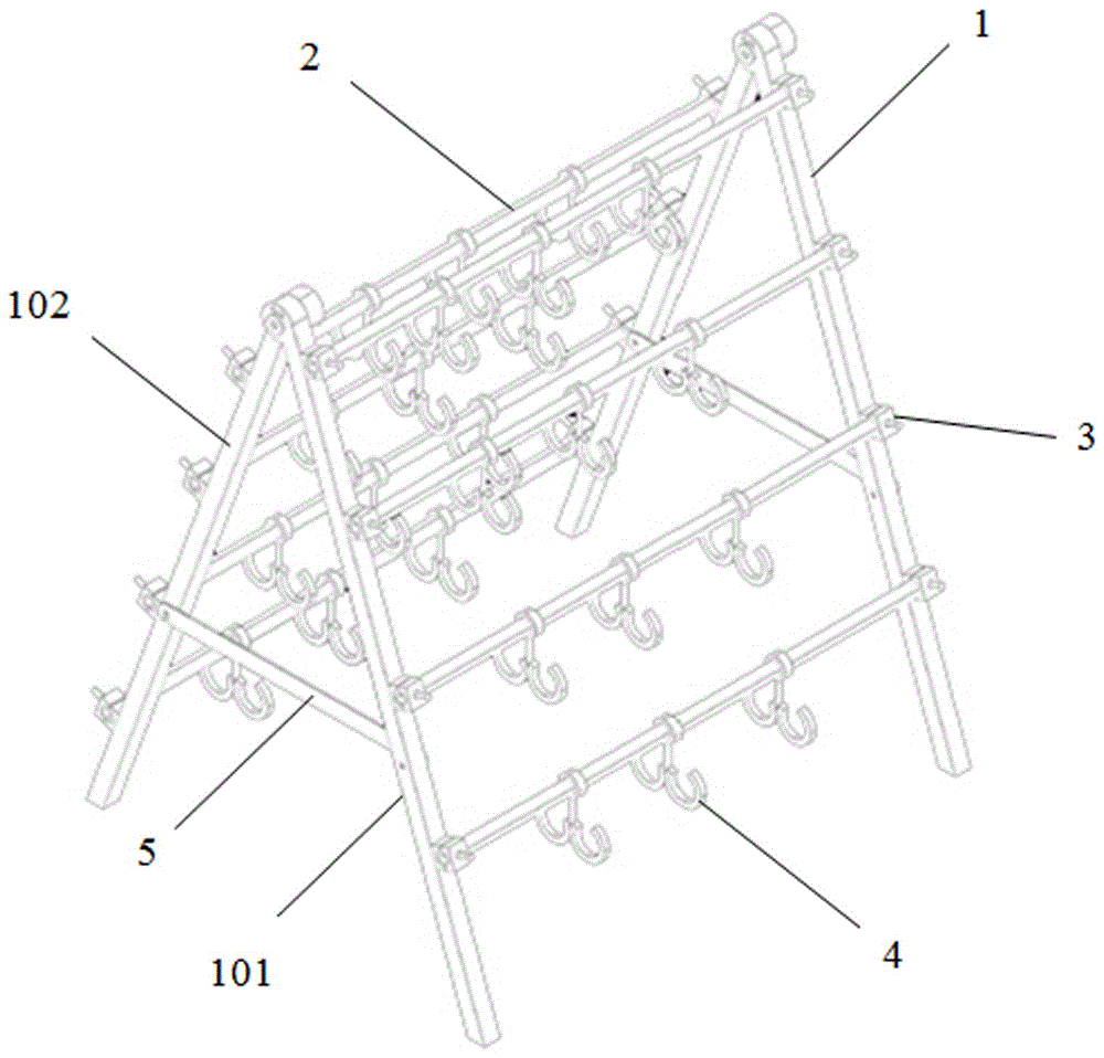 一种吊索具存放架的制作方法