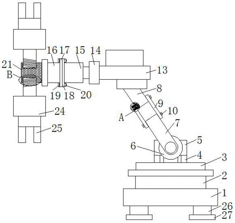一种六轴关节机器人快装结构的制作方法