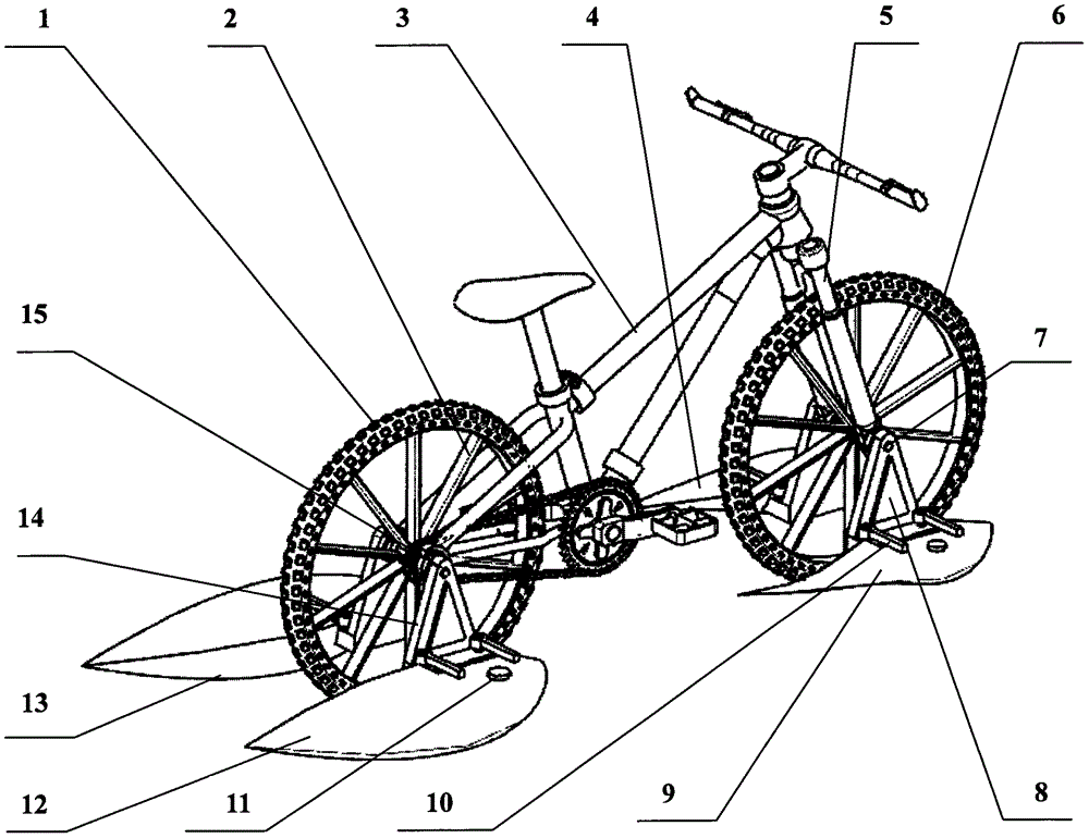 水陆两用自行车的制作方法