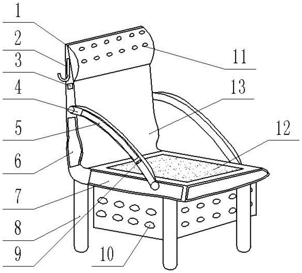 一种有逃生指示功能的地铁座椅的制作方法