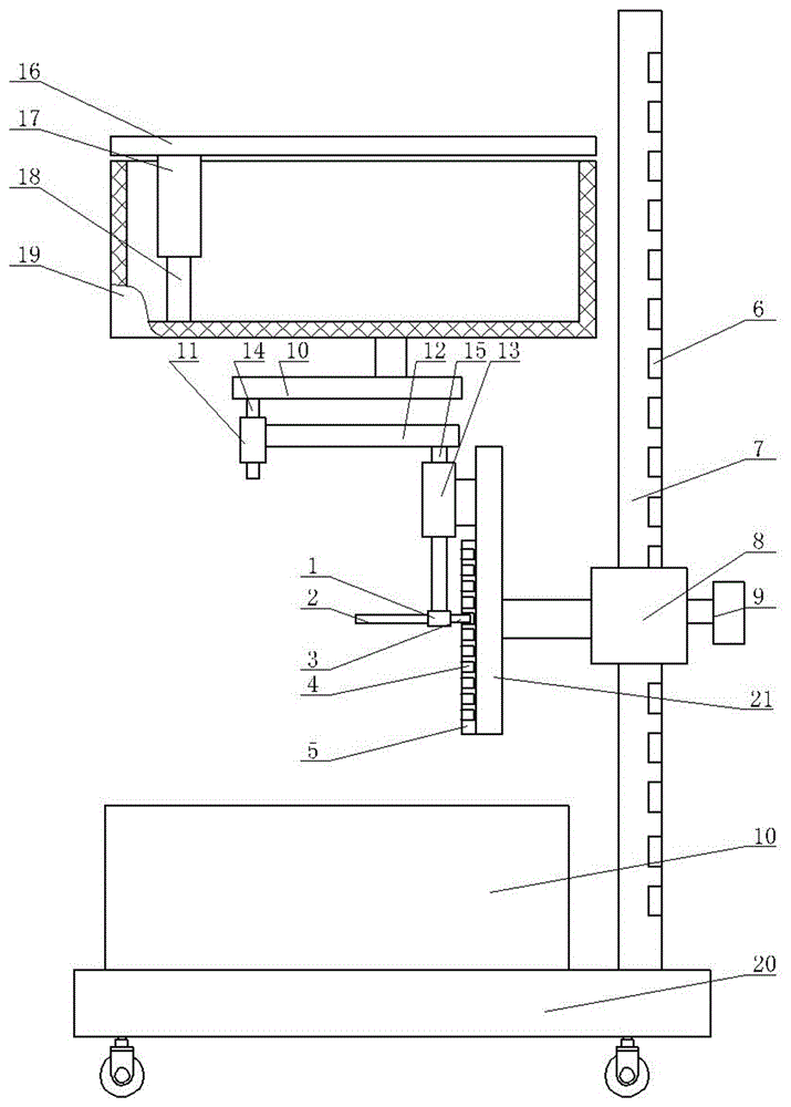 学生档案管理用可调节档案运输装置的制作方法