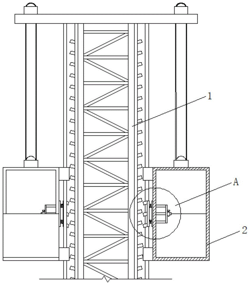 一种建筑施工用升降机的防坠落装置的制作方法