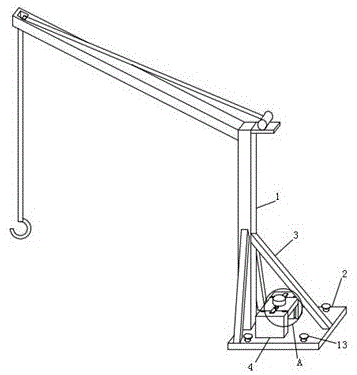 一种房屋建筑施工用安全吊装机的制作方法