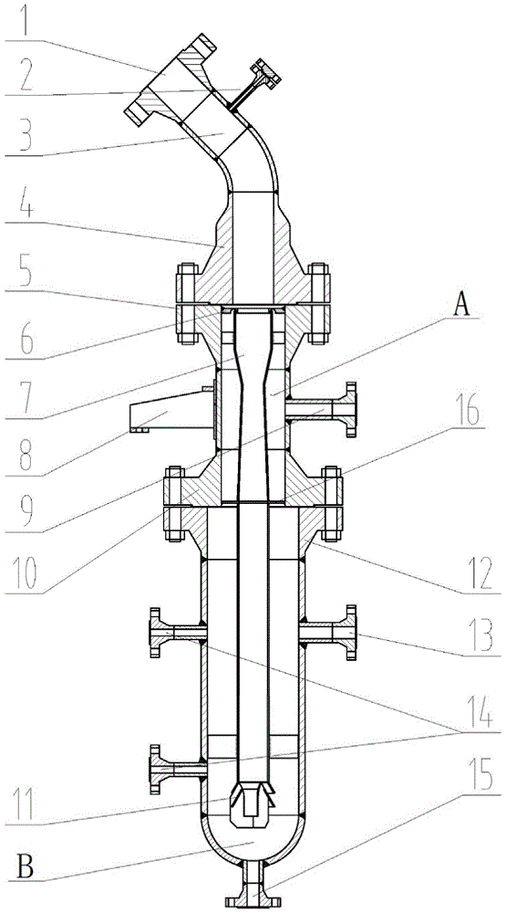 高压煤气化洗涤冷却器的制作方法