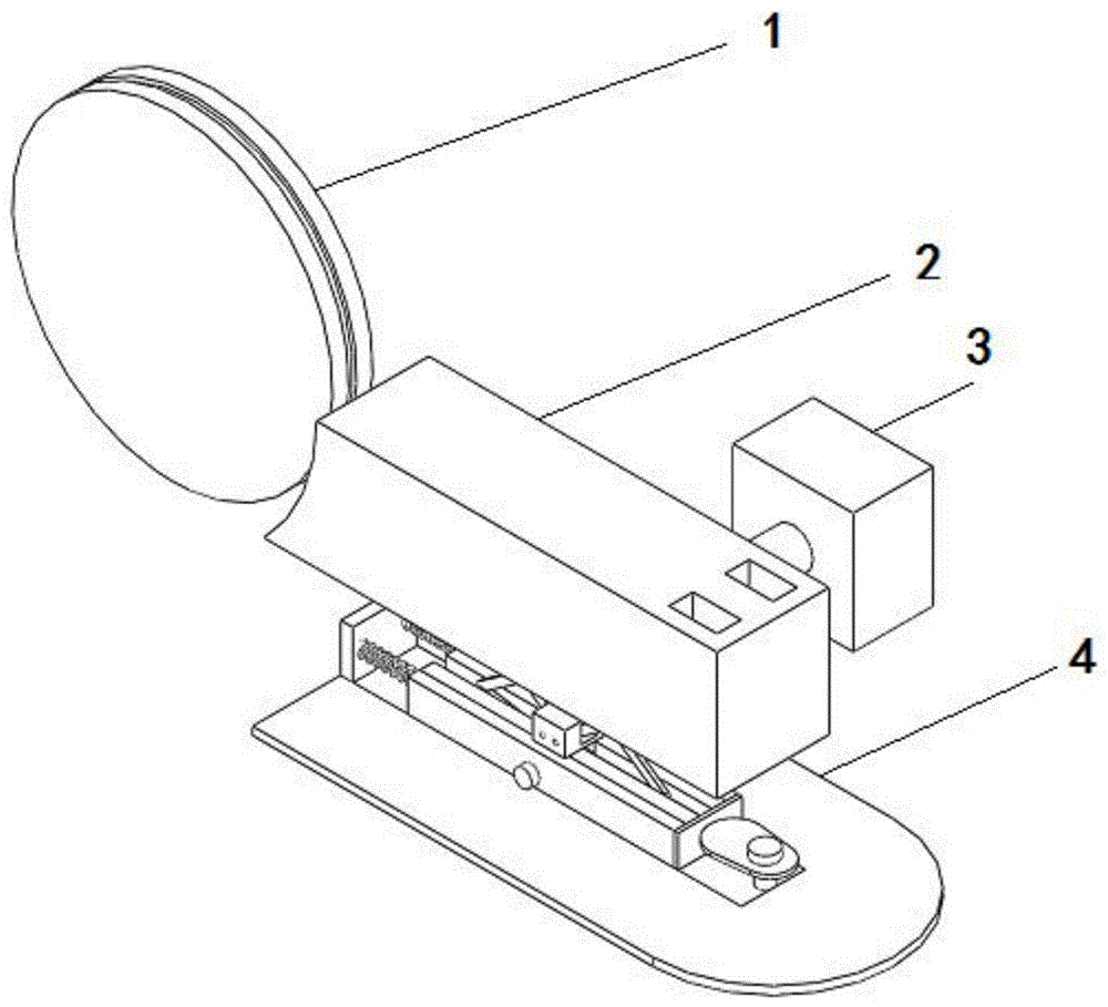 一种有效隔绝随着研磨轮转动时产生的空气流的阻挡块的制作方法
