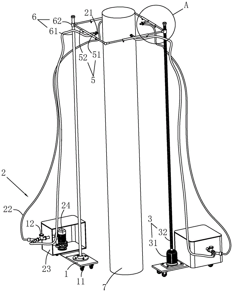 一种砼柱养护喷淋器的制作方法