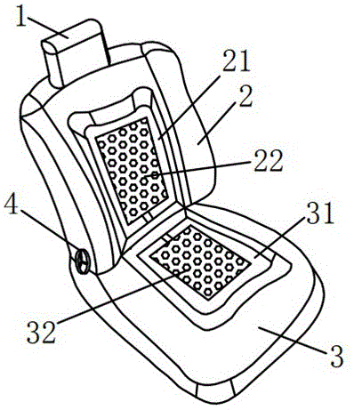 一种透气型汽车座垫的制作方法