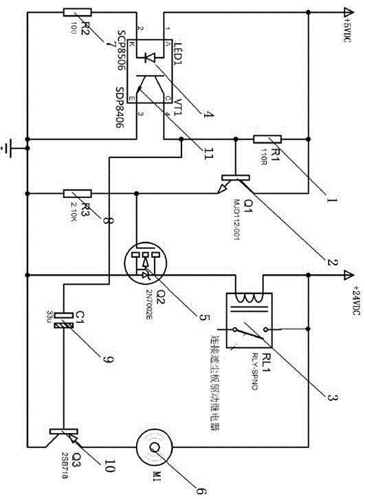 空调自动除尘控制电路的制作方法