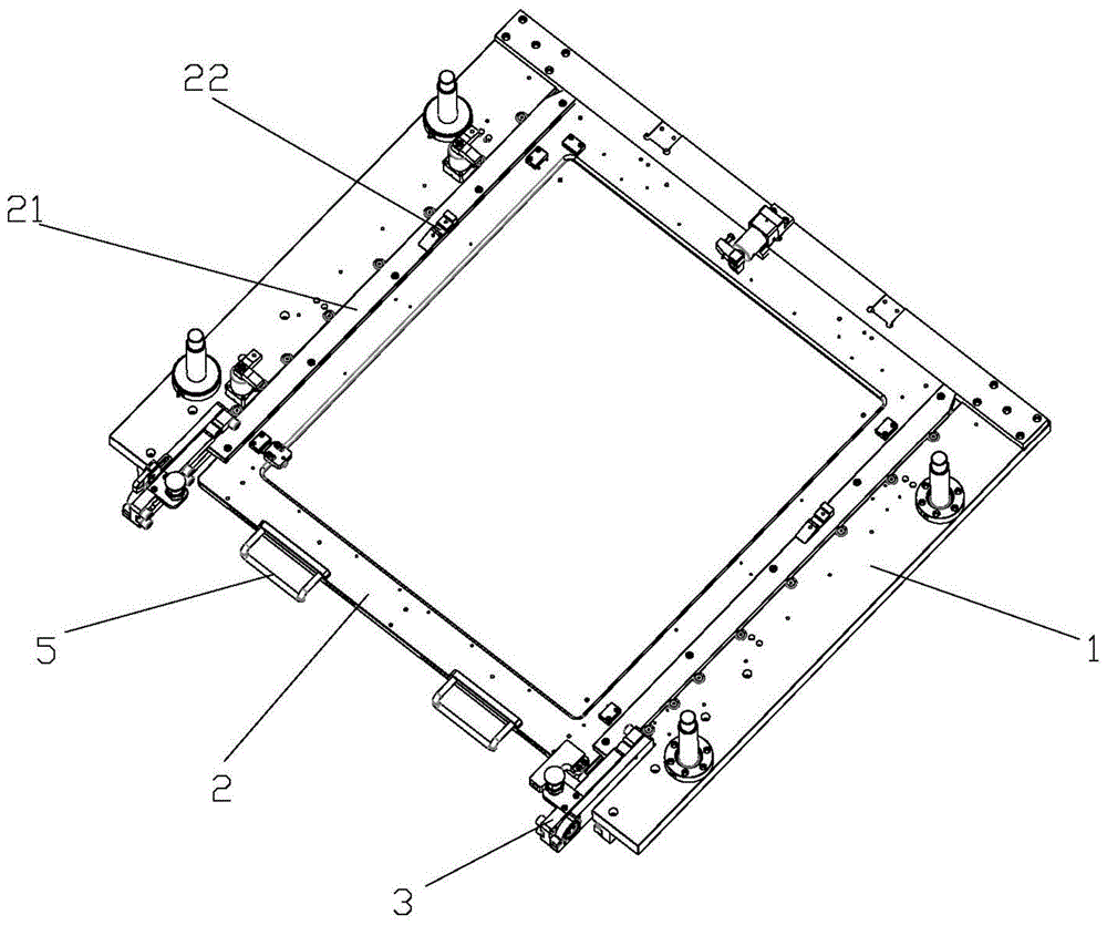 一种省空间可翻转式曝光框架的制作方法