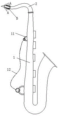 一种便于调节音调的萨克斯的制作方法