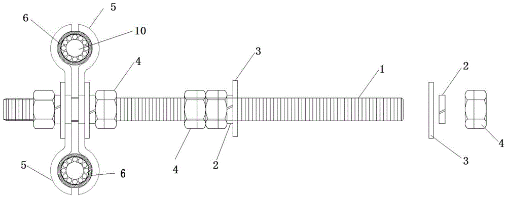 一种用于输电线路耐候角钢塔的绝缘型引流线固定金具的制作方法