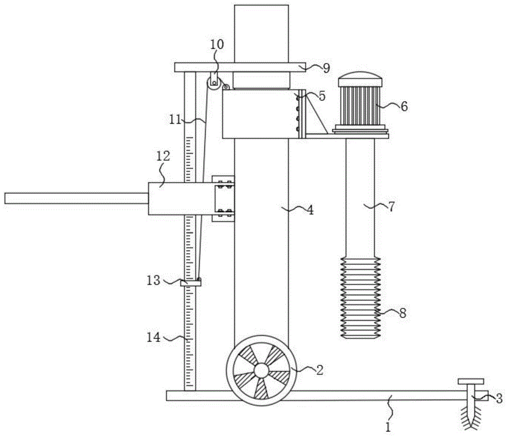 一种建筑用电子打桩定位装置的制作方法