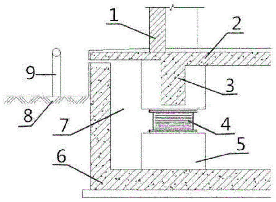 一种隔震建筑底座结构的制作方法