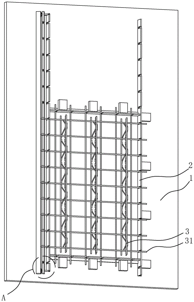 叠合楼板模具的拉结筋定位装置的制作方法