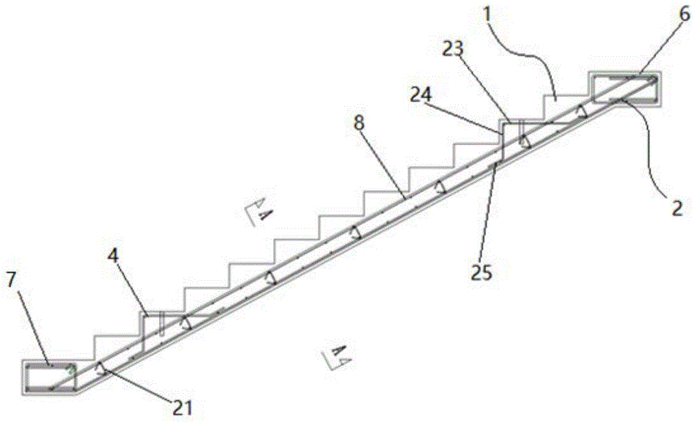一种预制钢筋混凝土楼梯的制作方法